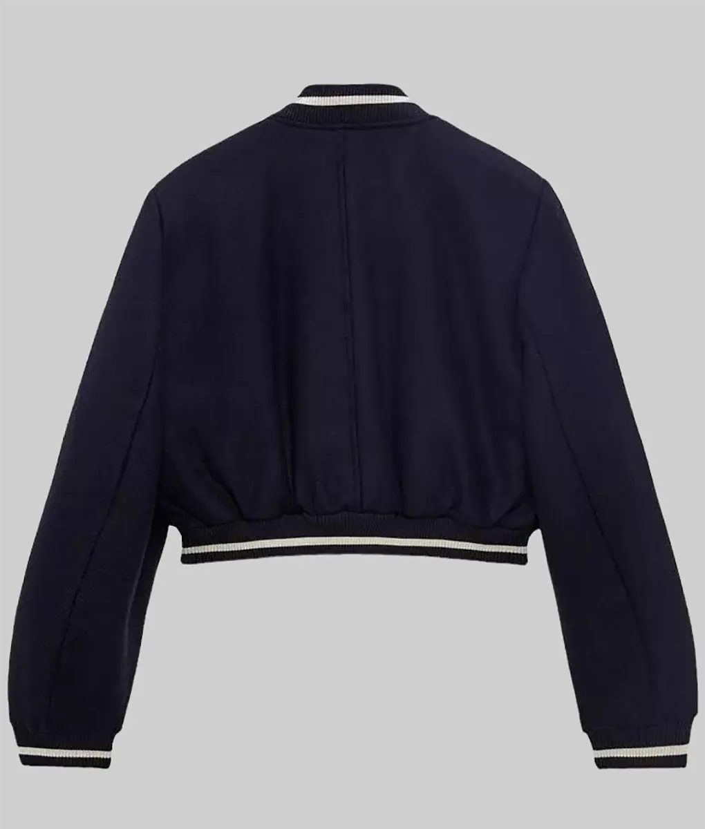 Nobody Wants This Kristen Bell Blue Bomber Jacket-Generic