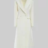 Our Little Secret Lindsay Lohan White Wool Coat-Generic