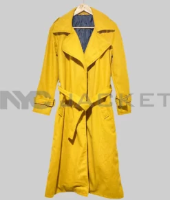 The Substance Demi Moore Yellow Trench Coat-Generic