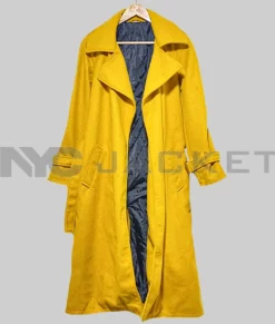 The Substance Demi Moore Yellow Trench Coat-Generic