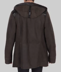 Tyler Mens Brown Hooded Leather Jacket - Mens Brown Hooded Jacket-1