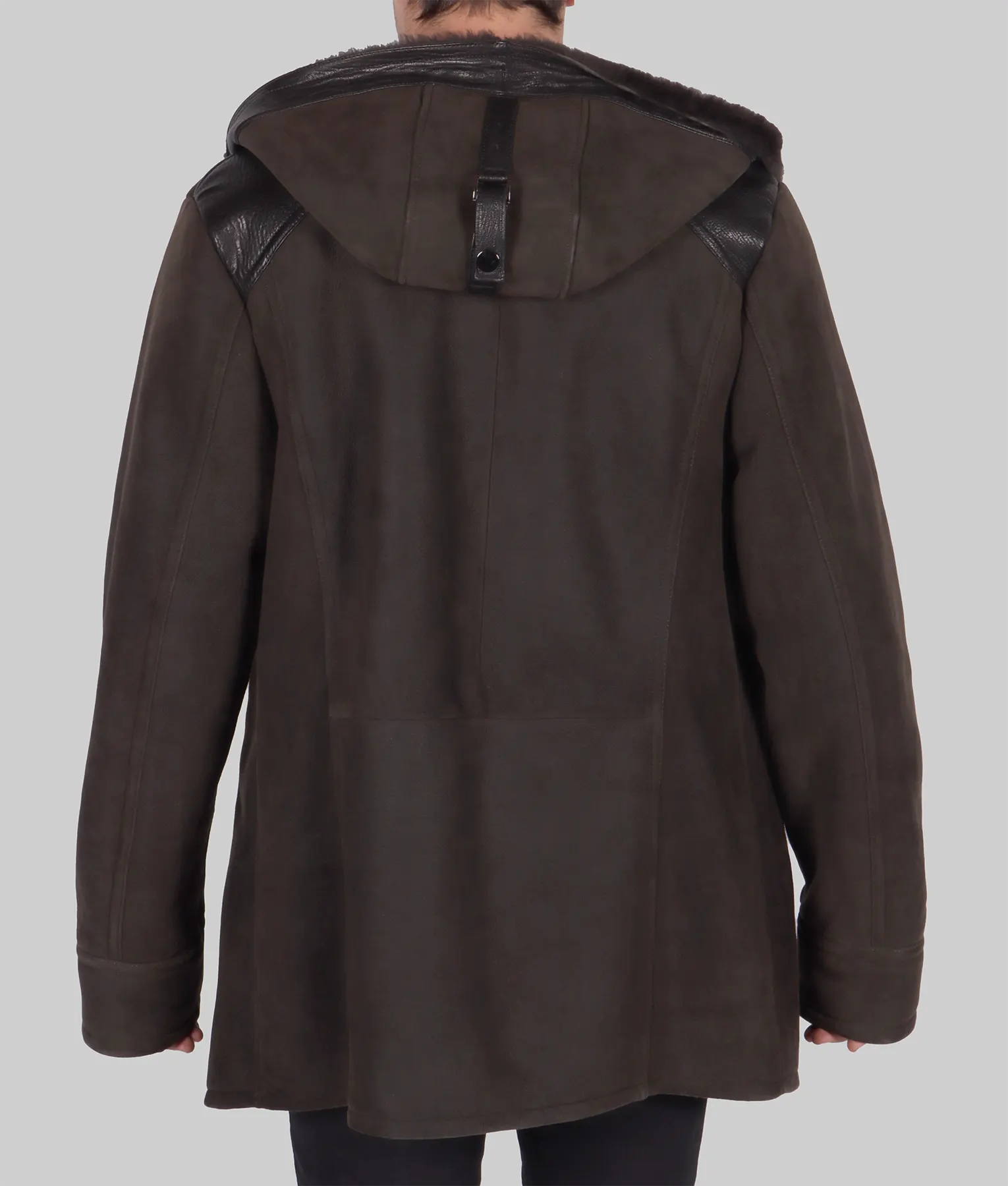 Tyler Mens Brown Hooded Leather Jacket - Mens Brown Hooded Jacket-1