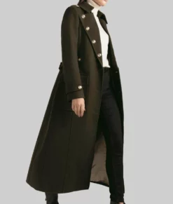 【Amanda】 ato WOOL TRENCH COAT Amanda Holden Military Wool Coat | NYC Jackets