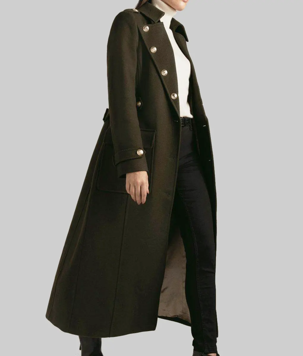 Amanda Holden Military Wool Coat | NYC Jackets