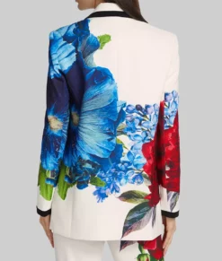 Elsbeth Carrie Preston Floral Blazer-Back View