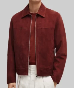 Emily In Paris Eugenio Franceschini Suede Jacket-Front View