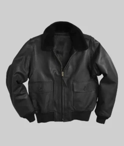Juniper Women's Black G-1 Bomber Leather Jacket - Women's Black G-1 Bomber Leather Jacket-2