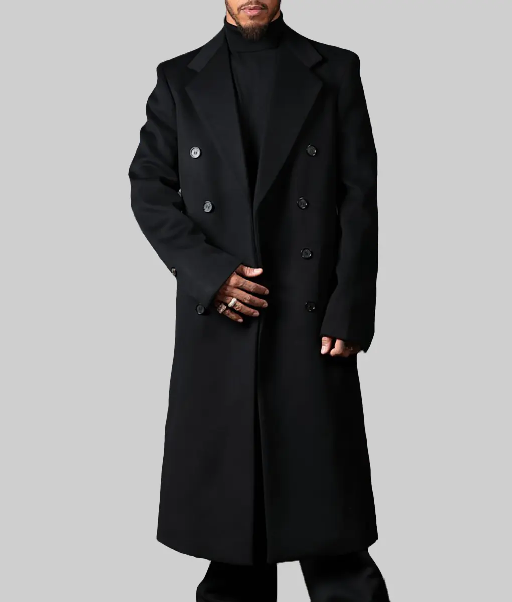 Met Gala Lewis Hamilton Black Double Breasted Coat | NYC Jackets