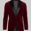 Red One Premiere JK Simmons Velvet Blazer-Generic