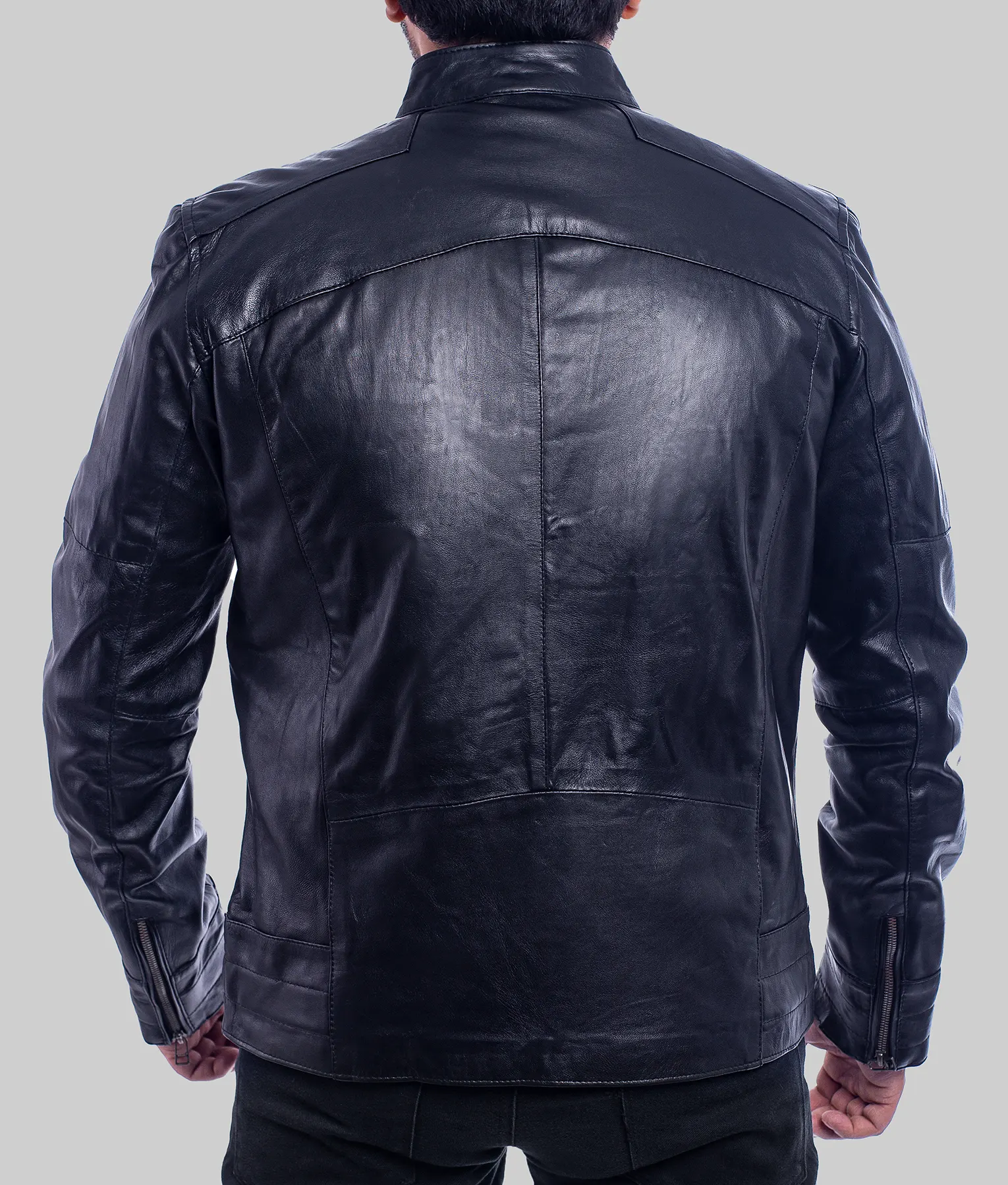 Virgo Black Leather Jacket | NYC Jackets