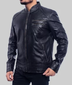 Virgo Black Leather Jacket | NYC Jackets