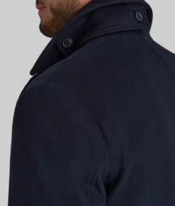 Bradley Cooper Wool Pea Coat-Back View