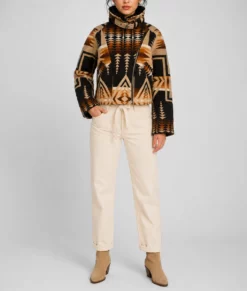 Kelly Reilly Aztec Jacket-Front 1