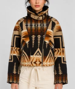 Kelly Reilly Aztec Jacket-Front