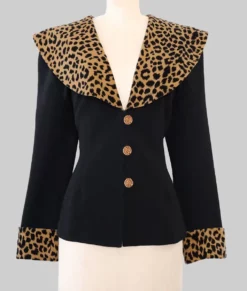 Sabrina Carpenter Leopard Collar Blazer-Generic