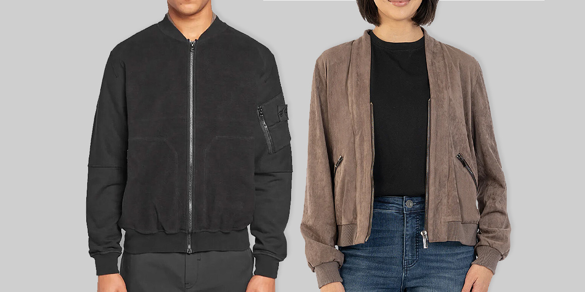 Suede Bomber Jackets
