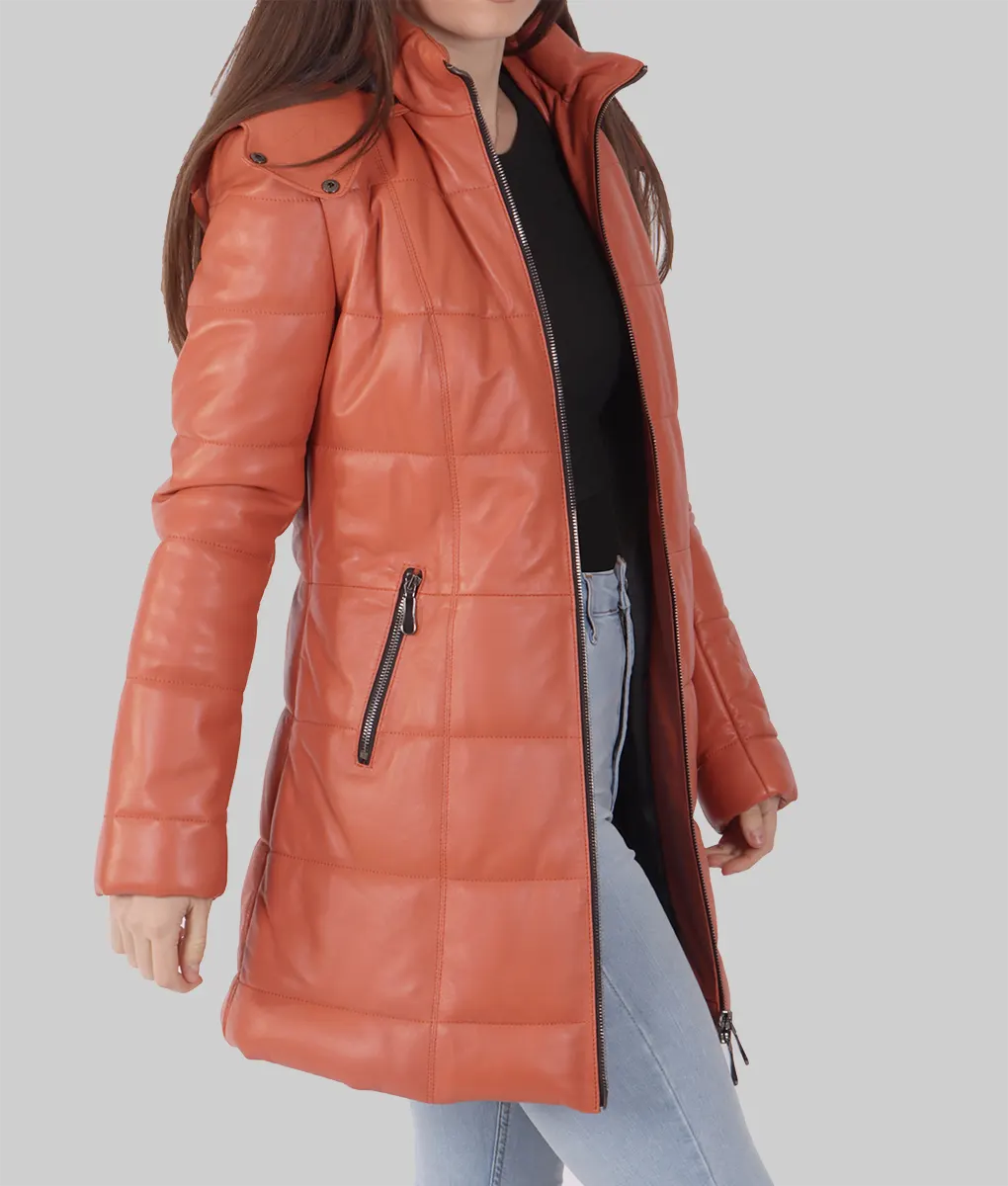overcoat leather puffer jacket womens