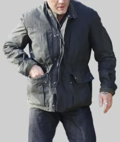 Tom Hardy Black Cotton Jacket-Front View