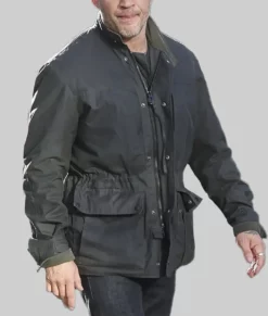 Tom Hardy Black Cotton Jacket-Side View