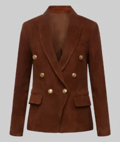 Virgin River Alexandra Breckenridge Suede Blazer-Generic