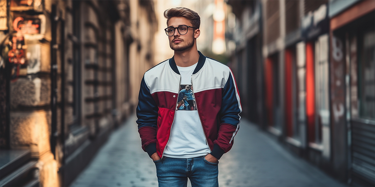 Cozy Layers on varsity jacket