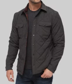 Dexter Resurrection Michael C. Hall Quilted Jacket-Side
