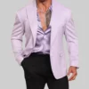 Dwayne Johnson Purple Blazer-Front View