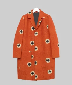 Jessica Simpson Orange Wool Coat-Generic