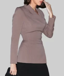 Kendall Jenner Mauve Brown Blazer-Side View