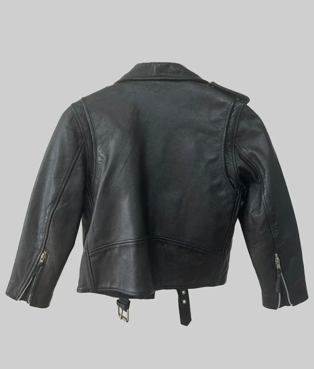Prime Target Quintessa Swindel Black Leather Biker Jacket | NYC