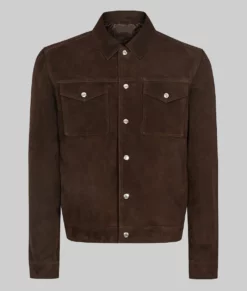 Tracker Justin Hartley Brown Suede Jacket-Generic