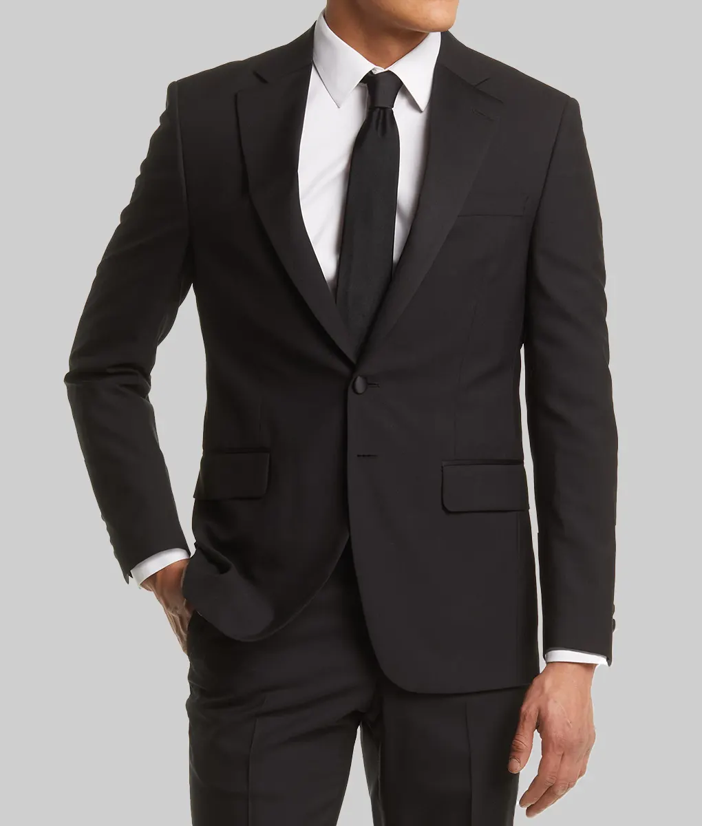 Zero Day Robert De Niro Black Blazer-Front View
