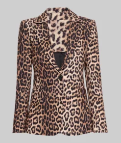 Amanda Holden Leopard Print Blazer-Generic