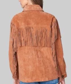 Daisy Women's Western Style Brown Fringed Leather Jacket NYC Jackets