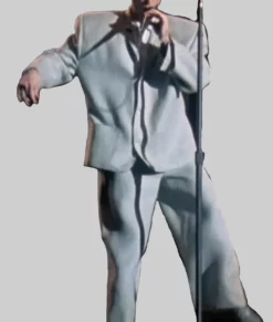 David Byrne Oversized Grey Suit-Front View