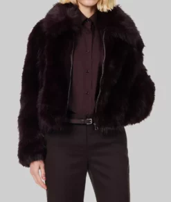 Erin Andrews Fur Jacket-Front View