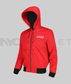 Jimmy 6666 Red Ranch Hooded Jacket-Generic
