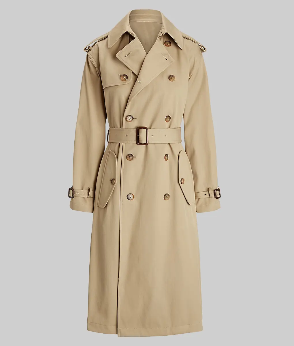 Rakim Mayers Beige Cotton Trench Coat-Generic