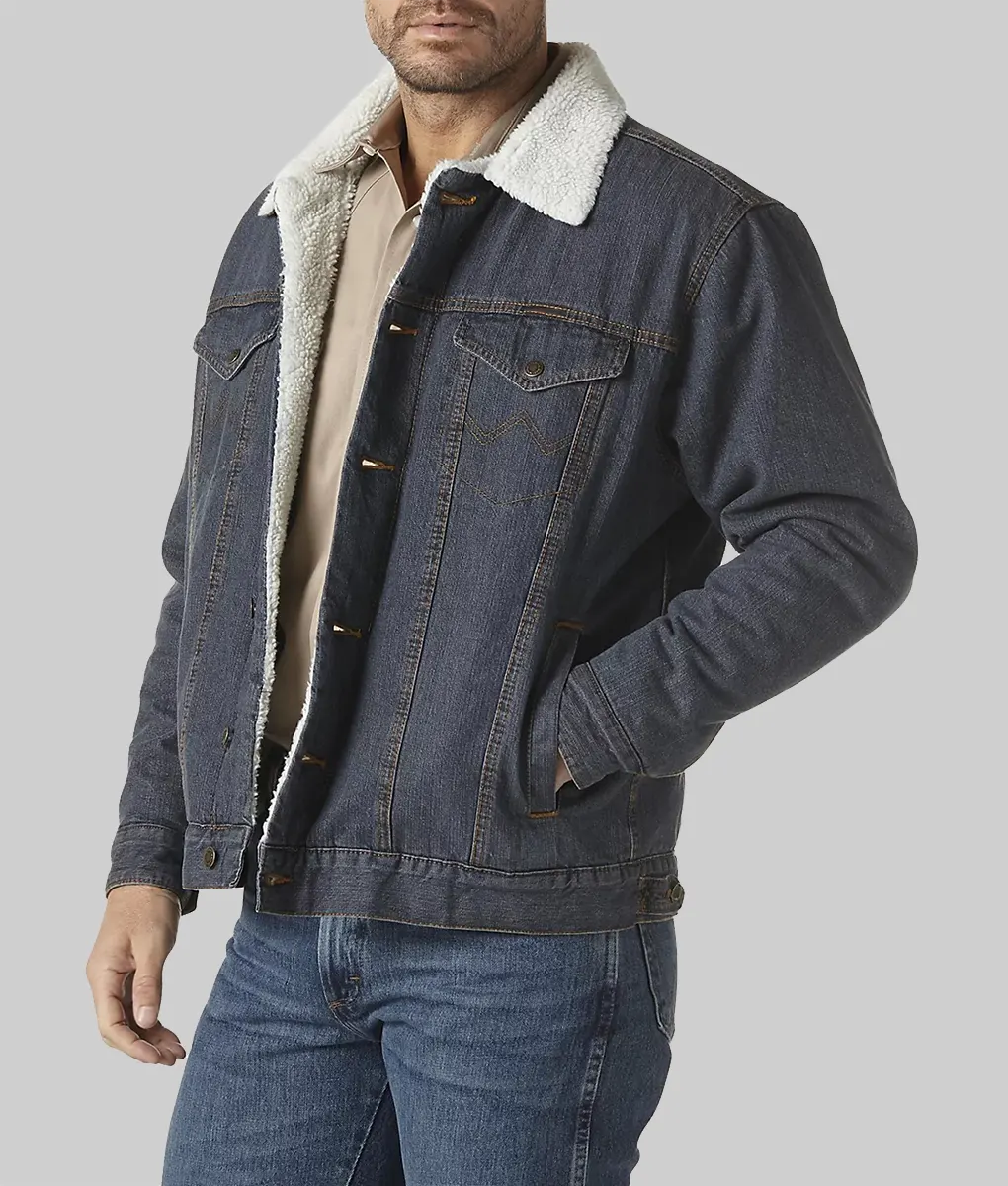 Ransom Canyon Josh Duhamel (Staten Kirkland) Blue Denim Jacket