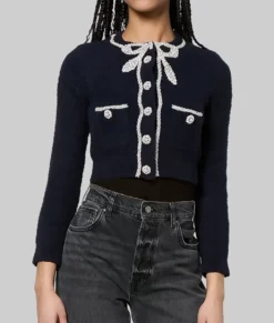 Sweet Magnolias Joanna Garcia Swisher Cropped Cardigan-Front View