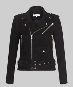 Christina Women's Double Rider Black Leather Jacket NYC Jackets