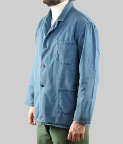 Monty Don Blue Work Jacket-Side View