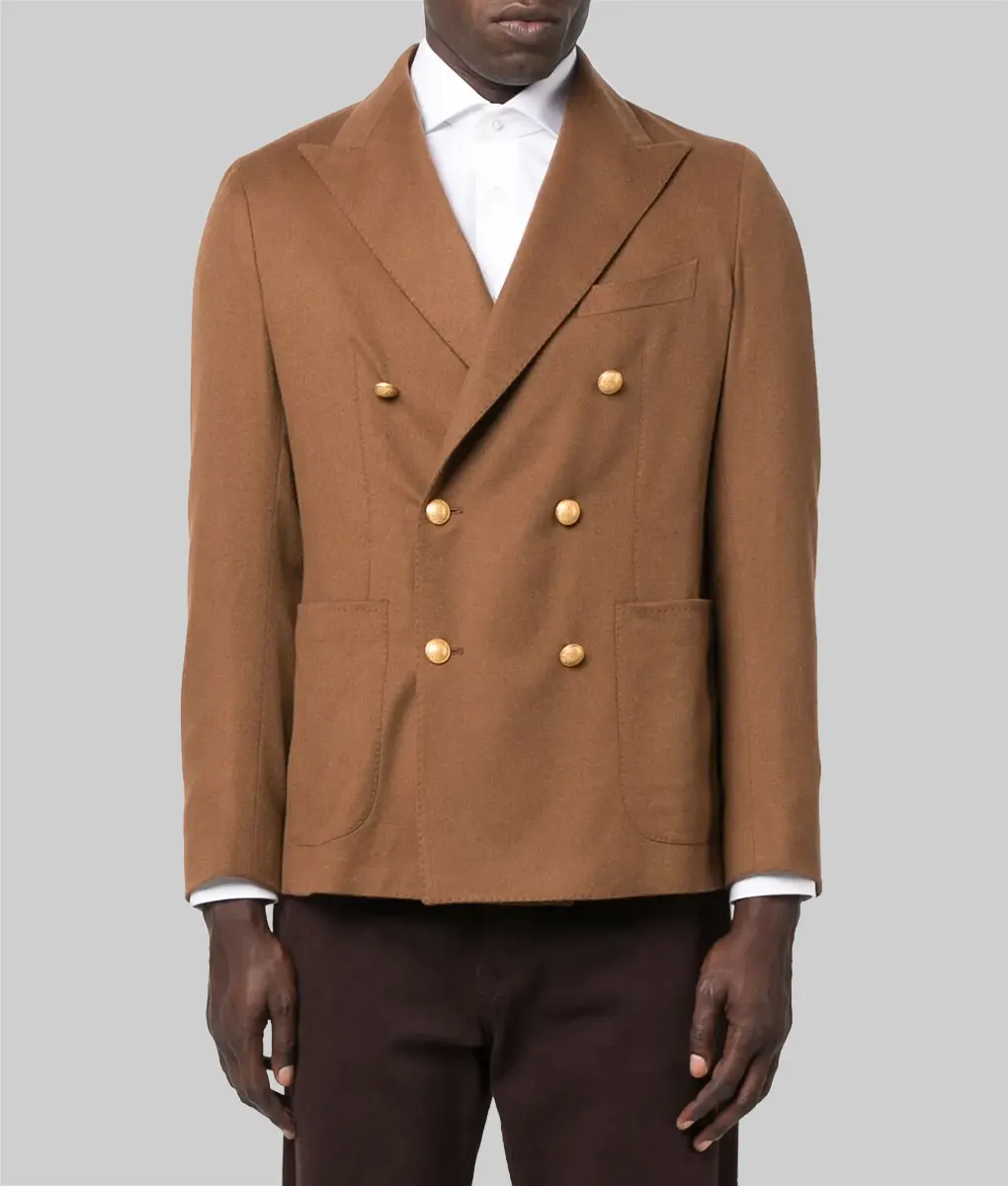 The Studio Seth Rogen Brown Blazer-Front View
