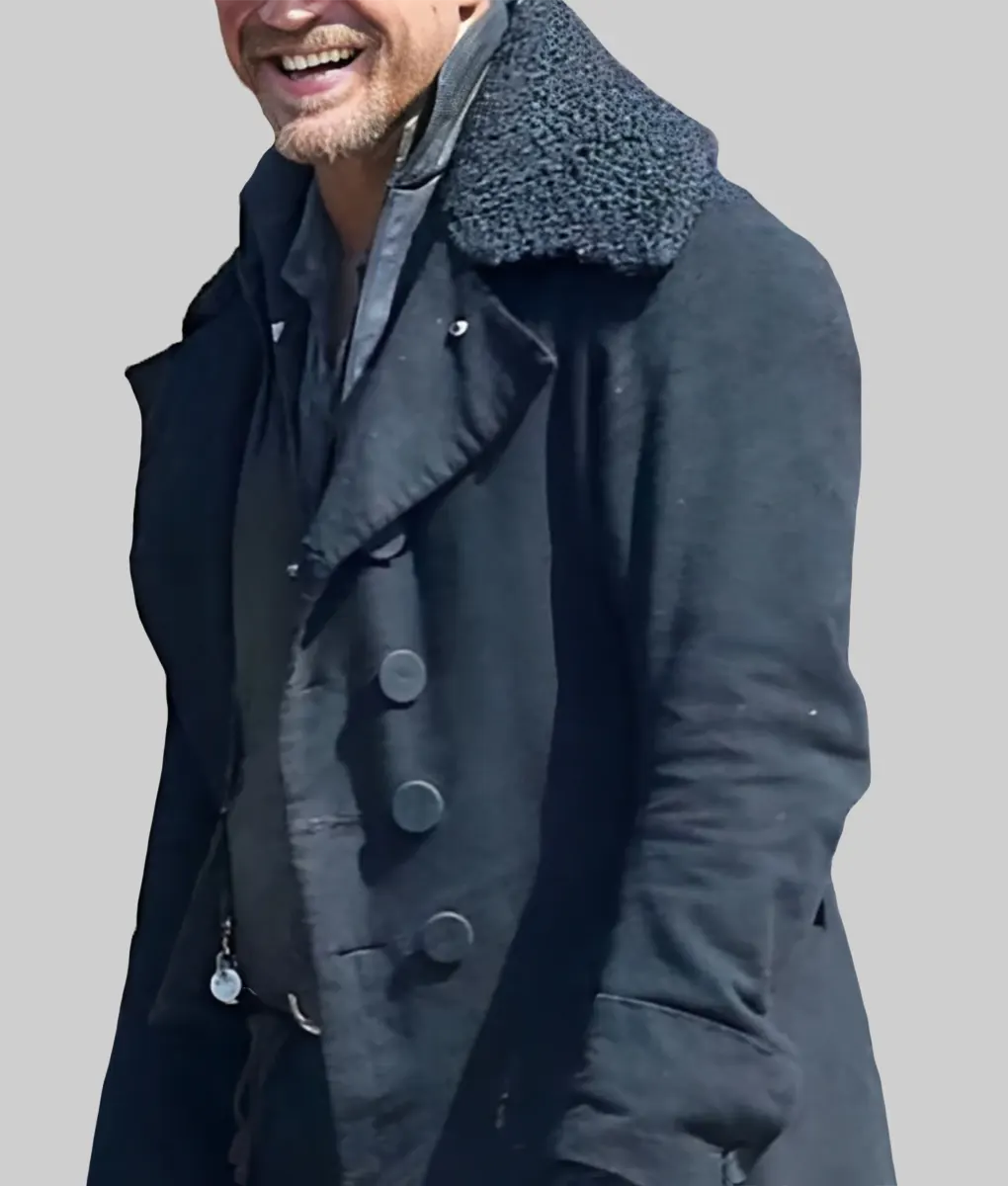 Tom Hardy Black Wool Trench Coat | NYC Jackets