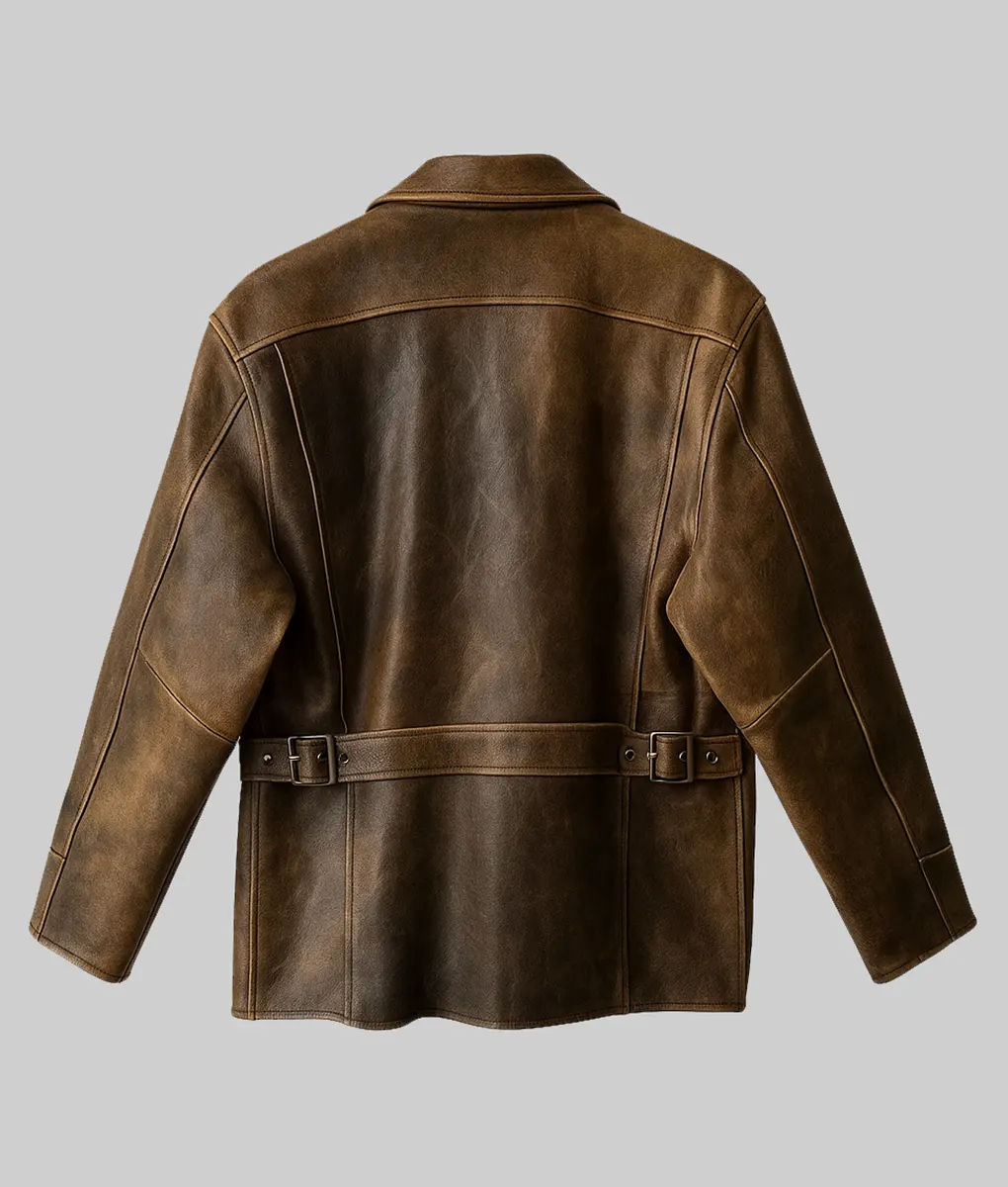 Den Of Thieves Pantera Gerard Butler Vintage Leather Jacket | NYC