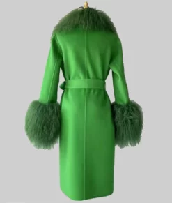 Elsbeth Carrie Preston Green Wool Coat-Back