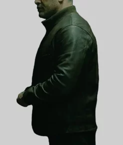 MobLand Tom Hardy Brown Leather Jacket-Side