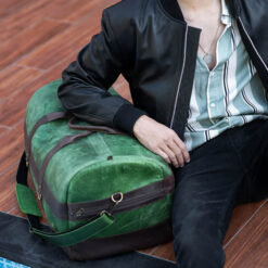 Multi-Function Green Travel Leather Bag (2)