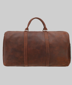 Stephen Men's Brown Travel Leather Duffle Bag (2)