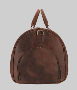 Stephen Men's Brown Travel Leather Duffle Bag (5)